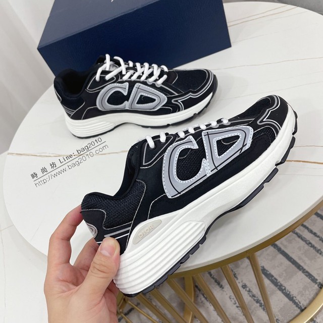 Dior復古波鞋 迪奧B30系列專櫃最新情侶款運動鞋跑鞋 dx2607